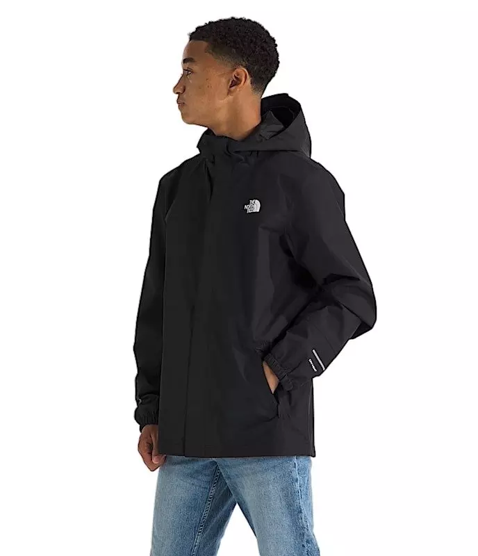 The North Face Antora Big Kids' Waterproof Hooded Jacket - Black